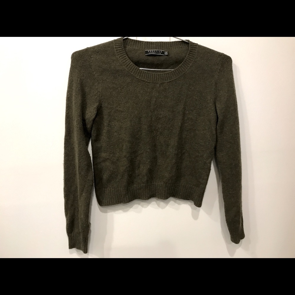 Royal Alpaca Slightly Cropped Sweater